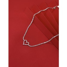 Kalp Su Yolu Gümüş Kolye