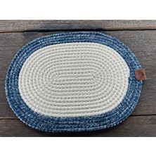 Home İnn Tekstil Home İnn Premium Serisi - 40X28 cm Tasarım Supla - El Örmesi Lüks Amerikan Servis