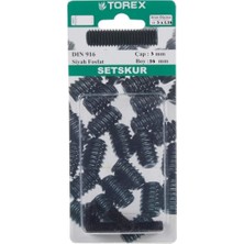 Torex Setskur 5X16 mm DIN916 Siyah Fosfat, 1p=13 Adet