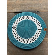 Home İnn Tekstil Home İnn Bohem Tarz Modern Supla 33 cm Dekoratif Papatya Model Amerikan Servis