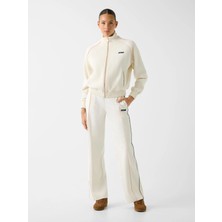 Guess Georgia Geniş Paça Kadın Beyaz Eşofman Altı V6RB00KD852-G1O6