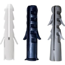 Star Dübel, 8 Mm, Pvc, Beyaz/lacivert/gri, 1P=1000 Adet