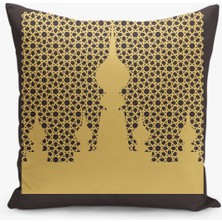 Filamente Ramazan Desenli Çift Taraflı Dijital Baskılı Kırlent Kılıfı - Ramadan