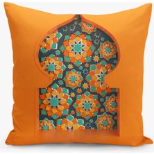 Filamente Ramazan Desenli Çift Taraflı Dijital Baskılı Kırlent Kılıfı - Ramadan