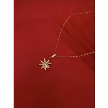 Taşlı Yıldız Gold Kolye