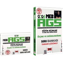 Anla Kazan Yayınları Yargı 2026 Meb-Ags Eğitim Bilimleri Ölçme ve Değerlendirme Video Ders Notları + Soru Bankası 2 Li Set - Tufan Genç Yargı Yayınları