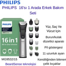 Philips 9000 Serisi MG9532/15 16'sı 1 Arada Erkek Bakım Kiti