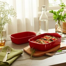 Emile Henry EH349892 2'li Fırın Kabı Seti Kırmızı (Özel Korunaklı Kutuda)
