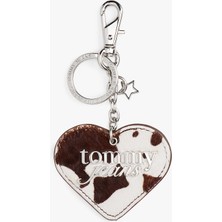 Tommy Hilfiger Tjw Inek Desenli Kalp Charm Kadın Beyaz Anahtarlık AW0AW182710K6