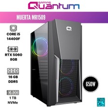 Quantum Gaming Muerta MR1509 I5-14400F 16GB Ddr5 1tb Nvme SSD Rtx 5060 8gb Oyuncu Bilgisayarı