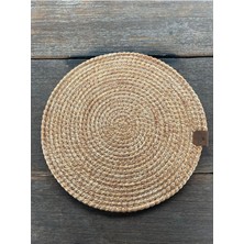 Home İnn Tekstil Home İnn Design Serisi - 33 cm El Örmesi Supla - Lüks Dekoratif Amerikan Servis