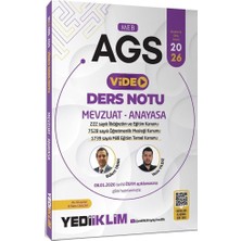 Anla Kazan Yayınları Yediiklim 2026 Meb-Ags Mevzuat-Anayasa Video Ders Notu - Bülent Tanık Yediiklim Yayınları