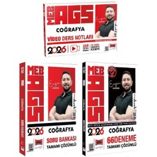Anla Kazan Yayınları Yargı 2026 Meb-Ags Coğrafya Video Ders Notları + Soru Bankası + 66 Deneme 3 Lü Set - Engin Eraydın Yargı Yayınları