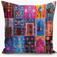 Filamente Ramazan Desenli Çift Taraflı Dijital Baskılı Kırlent Kılıfı - Ramadan