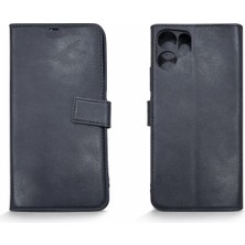 Ycl Mobile Oppo Reno 14F Siyah Kapaklı Cüzdan Kılıf