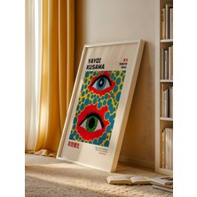 Fuart.Co Iki Göz Yayoi Kusama Japon Sanatı Dijital Baskı Poster (Çerçevesiz) Jpfu