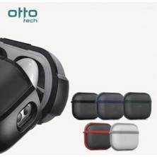 Otto Tech AirPods 1/2 Uyumlu Mat Hibrit Kılıf Siyah