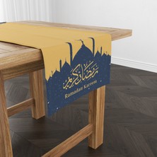 Filamente Ramazan Runner / Ramadan Desen / Leke Tutmaz - Yıkanabilir Mikropetek Kumaş 140X40