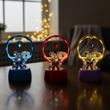 ÜçKol Ticaret Işıklı "ı Love You" Kristal Ayıcık Gece Lambası & Dekoratif Biblo