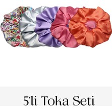 Feu De Elu Chou Set 1 5'li Saten Toka Seti