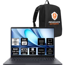 Asus Expertbook B5 Core Ultra 7 255H Notebook 128GB RAM 512GB SSD 16" FHD+ Win11 Pro + Per4 Çanta B5605U716512B1DP447