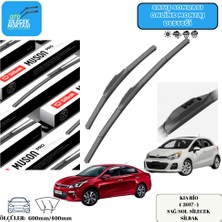 Kıa Rio Sedan - X-Lıne ( 2017> ) Araca Özel Ön Sağ-Sol Silecek Silbak  600MM/400MM