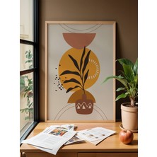Fuart.Co Toprak Vazodaki Bahar Bohem Serisi Duvar Posteri Dijital Baskı (Çerçevesiz)