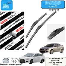 Mitsubisi Lancer  ( 2008-2017 ) Araca Özel Ön Sağ-Sol Silecek Silbak  600MM/400MM