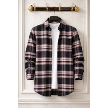 Varetta Erkek Siyah Oduncu Gömlek Klasik Kesim Kalın Kışlık