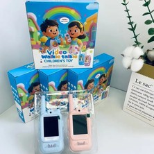 Azurtech Akıllı Çocuk Telsizi Smart Görüntülü Konuşma 4 Farklı Ses Efekti Walkie Talkie 2 Adet Oyuncak Telsiz
