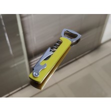 Tirbuşon Açacak Teneke Açmalı Sarı