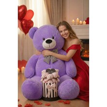 Sole Sevgililer Günü’ne Özel: 90 cm Peluş Ayı & Aynalı Mesajlı Pembe Silindir Ayıcık Buketi | Romantik Sevgiliye Hediye Buket