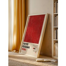 Fuart.Co Kırmızı Noktalı Yayoi Kusama Japon Sanatı Dijital Baskı Poster (Çerçevesiz) Jpfu