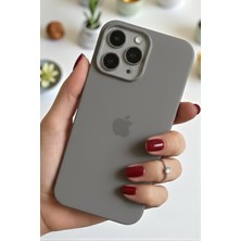 ProNorth Iphone 15 PRO Uyumlu Kılıf Logolu Lansman Soft Yumuşak Içi Kadife Silikon Kapak