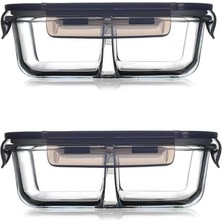 Paşabahçe 530276 Lockie Bölmeli Cam Saklama Kabı 2 Adet