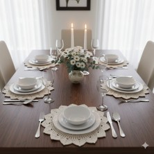 El Örgüsü 6 Kişilik Polyester Makrome Supla