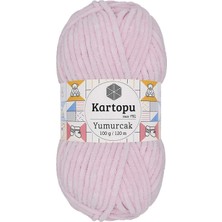 Vexor 1 Adet Yumurcak Kadife El Örgü Ipi Toz Pembe K1562