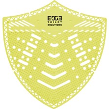 Edge™ Urinal Screen Shield Plus - Lemon - Yellow _ Front