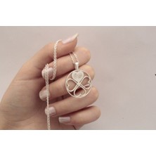 925 Ayar Gümüş Kadın Kişiye Özel Kalp Kolye