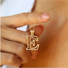 Unisex 925 Ayar Gümüş Kişiye Özel Harfli Kolye