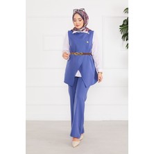 Md Kemerli Yelekli Tesettür Ikili Takım -4