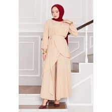 HL Salaş Kalıp Aerobin Tesettür İkili Takım Vizon