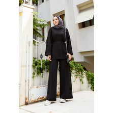 Kç Seyyar Kuşaklı İkili Oyşo Takım Siyah