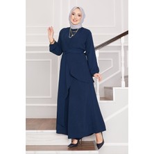 HL Salaş Kalıp Aerobin Tesettür İkili Takım İndigo