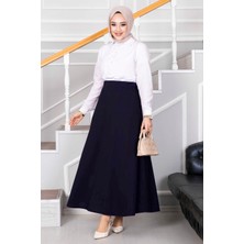 MDS Mevlana Tesettür Etek Lacivert