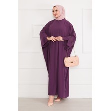 Md Ceyda Tesettür Abaya Mor