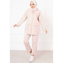 Md Kapüşonlu Kapitone İkili Takım Taş