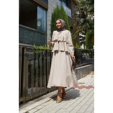 Md Volan Detaylı Etekli İkili Takım Taş