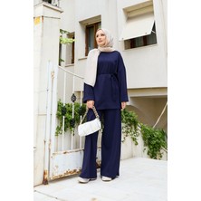 Kç Seyyar Kuşaklı İkili Oyşo Takım Lacivert