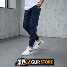 Kargo Cep Pantolon Bel Lastik Paça Lastik Likralı